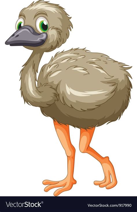 Emu cartoon Royalty Free Vector Image - VectorStock , #Affiliate, # ...