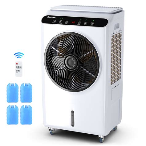 Remote Control Evaporative Portable Air Cooler Purifier Humidifier Fan ...