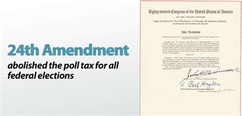 24th Amendment | Definition, Summary & Court Cases - Lesson | Study.com