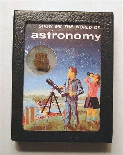 Vintage Astronomy Meteorite Display