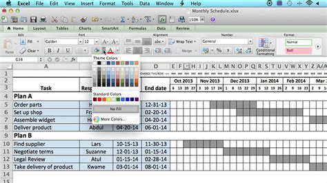 How to Use a Monthly Schedule in Microsoft Excel : Using MS Excel - YouTube