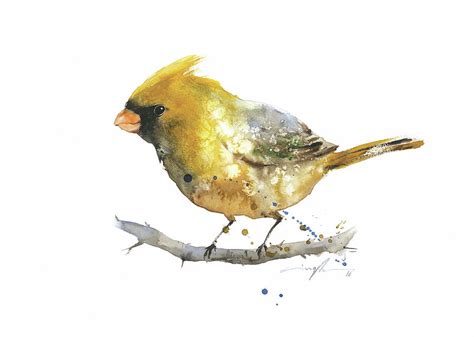 Yellow Bird Painting at PaintingValley.com | Explore collection of ...