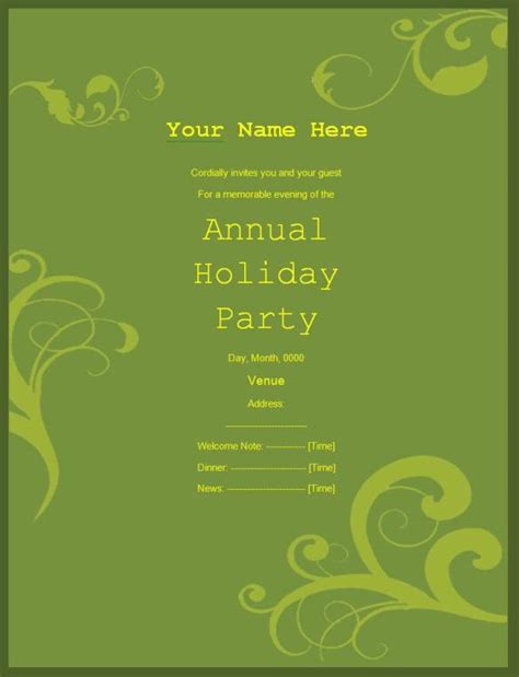 Invitation Templates | Free Word Templates