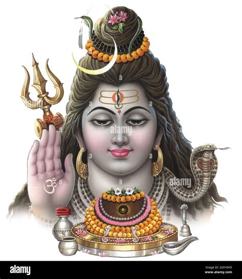 High Resolution Hindu Mythology Picture of Lord Shiva Stock Photo - Alamy