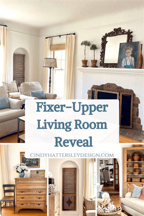 Fixer Upper Living Room Before and After - Cindy Hattersley Design