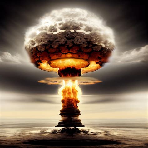 Atomic bomb. explosion, world war. apocalypse, armageddon. nuclear bomb ...