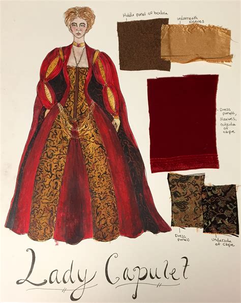 Juliet and Lady Capulet Dinner Costumes (with menu) on SCAD Portfolios