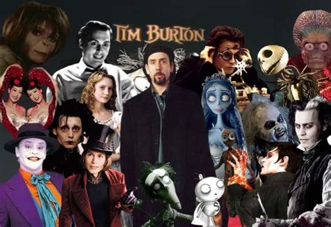 Tim burton characters collage - trixydesign