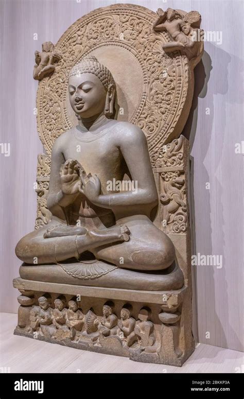 Buddha, 5th century sculpture, Sarnath Museum, Sarnath, Uttar Pradesh ...