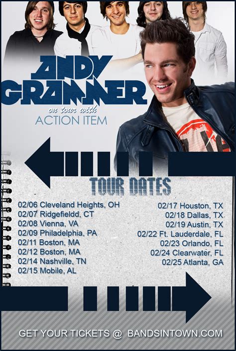 Andy Grammer and Action Item Tour - Promo Poster by mariiah-nessie on ...