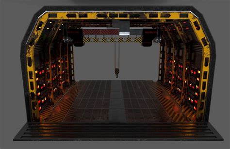 Sci-Fi Hangar 3D Model by metalfreakqx