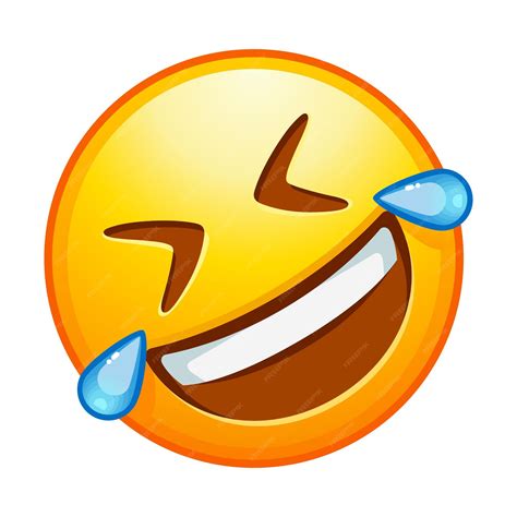 Premium Vector | Top quality emoticon rolling on the floor laughing ...