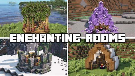 Minecraft - Enchanting Room Design Ideas! (Tutorial) | Minecraft ...