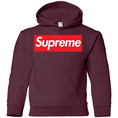 Supreme Logo Hoodie for Youth – Mugs Hoy