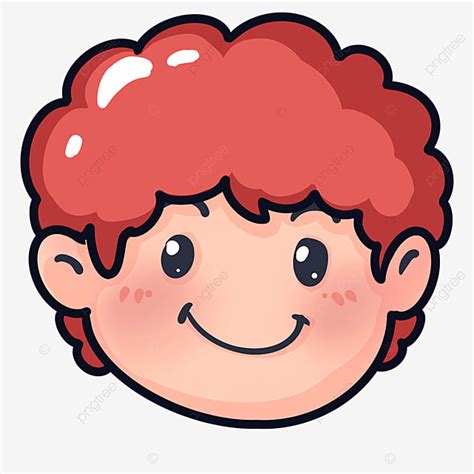 Cartoon Smiling Faces Clipart Hd PNG, Colorful Red Cartoon Smiling Face ...