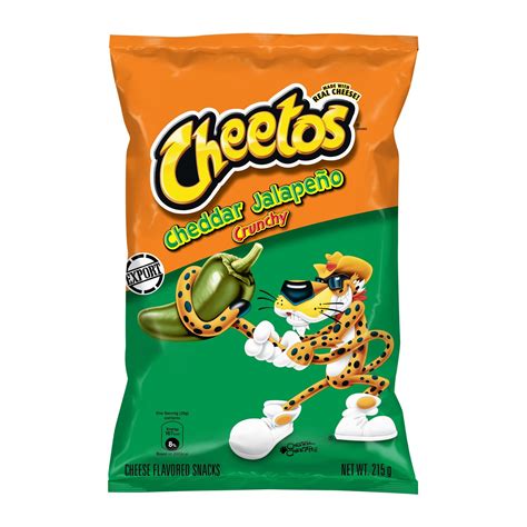 Cheetos Crunchy Cheese Flavored Snacks Cheddar Jalapeno Flavored, 1/2 ...