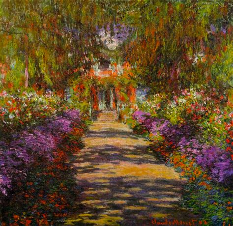 A Pathway in Monet's Garden by Monet (Illustration) - World History ...