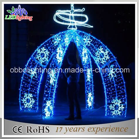 Street Arch Decorative Christmas LED Arch with Snowflake Lights - China ...