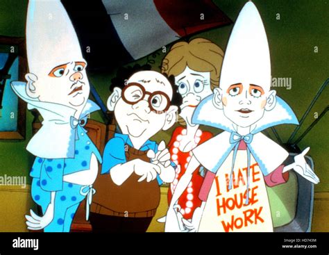 THE CONEHEADS, Beldar Conehead (left), Prymaat Conehead (right), 1983 ...