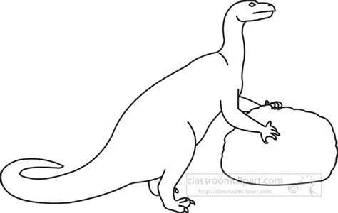 Dinosaur Outline Clipart-dinosaur black outline clipart 35