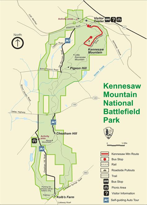 Kennesaw Moutain National Battlefield Park Map - Kennesaw Moutain ...