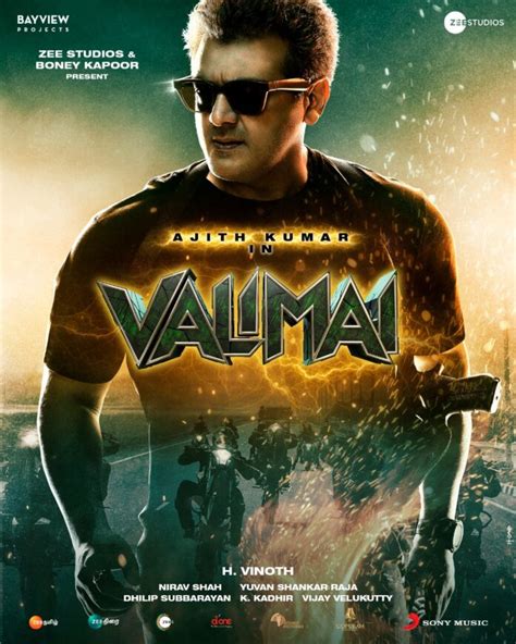 Actor Ajith Kumar's 'Valimai' Motion Poster launched by Producer Bony ...