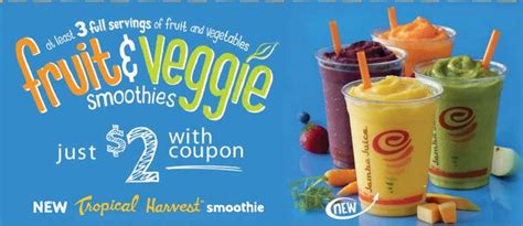 Jamba Juice: Fruit & Veggie Smoothie Only $2