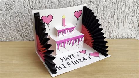 DIY - 3 D Birthday Card | Pop-Up Birthday Card | Special Birthday Card ...