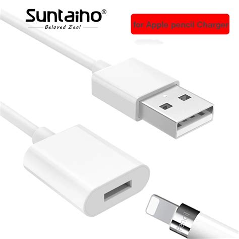 Suntaiho Charger for Apple Pencil Adapter Charging Cable Cord For Apple ...