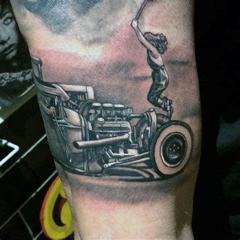 70 Hot Rod Tattoo Designs für Männer - Automobile Aficionado Ideen # ...