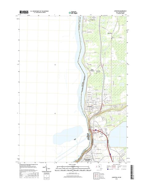 MyTopo Lewiston, New York USGS Quad Topo Map