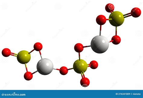 3D Image of Aluminum Sulfate Skeletal Formula Stock Illustration ...