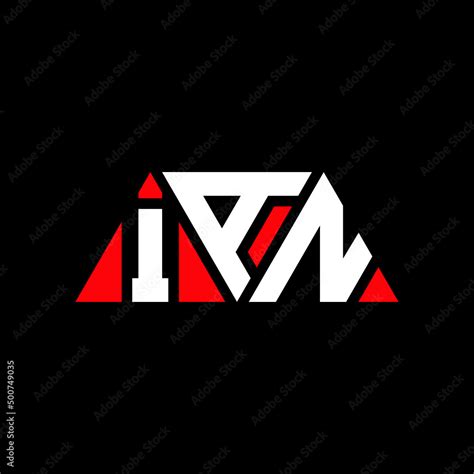 IAN triangle letter logo design with triangle shape. IAN triangle logo ...