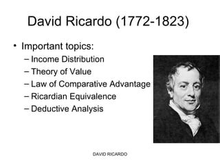 David Ricardo(2) | PPT