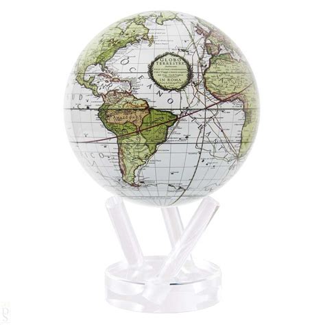 Antique Terrestrial White MOVA Globe – Montana Gift Corral