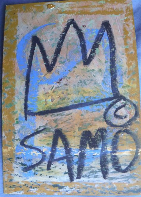 authentic original SAMO Basquiat Street Art Graffiti postcard 1980 ...