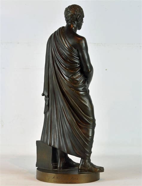 Classical 19th Century Bronze Statue of Demosthenes by Rohrich Foundry ...