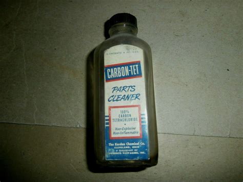 Vintage Carbon-Tet Parts Cleaner Bottle Carbon Tetrachloride Kerden ...