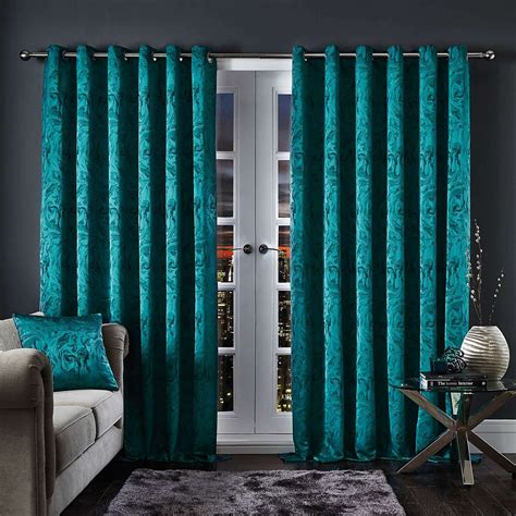 Famous Teal Living Room Curtains Insight