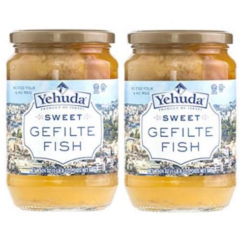 Yehuda Sweet Gefilte Fish 24 oz 2 Pack, 24oz (2 Pack) - QFC