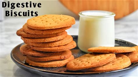 Digestive Biscuit Recipe | No Added Sugar | Healthy Cookie Recipe ...