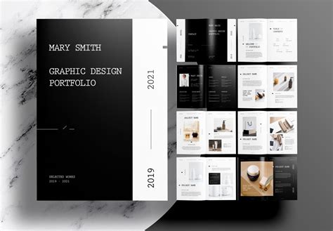 Free Graphic Design Portfolio Layout InDesign Template | Graphic design ...