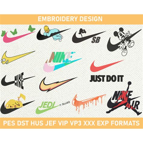 Alternative nike logo designs of machine embroidery, nike em - Inspire ...