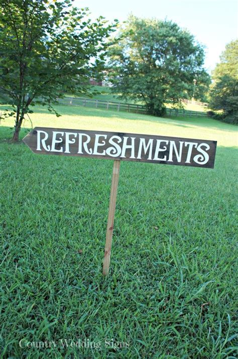 Wedding Arrow Sign Refreshments Sign by CountryWeddingSigns, $25.00