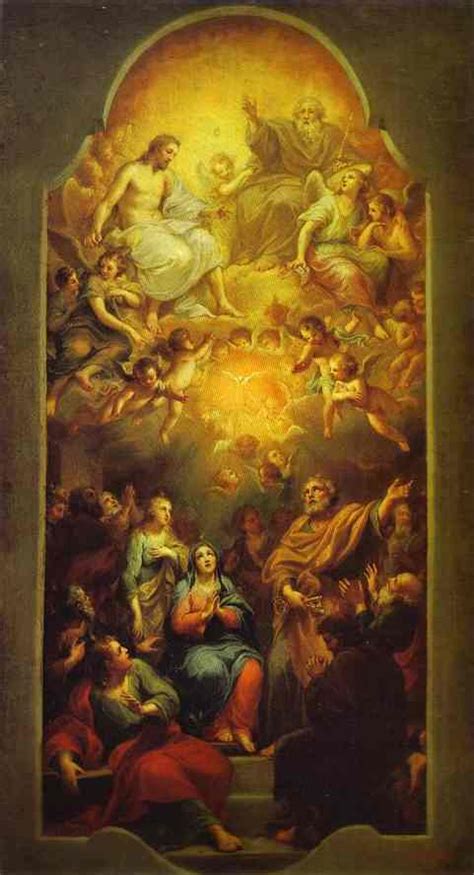 Oil painting:Pentecost. c. 1765