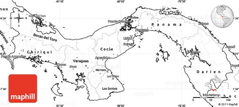 Printable Map Of Panama