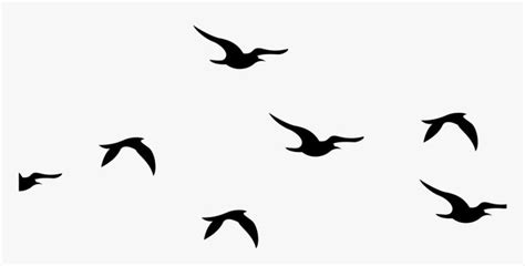 Flying Birds Silhouette Png Clipart , Png Download - Flying Silhouette ...