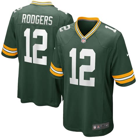 Nike Aaron Rodgers Green Bay Packers Green Game Jersey