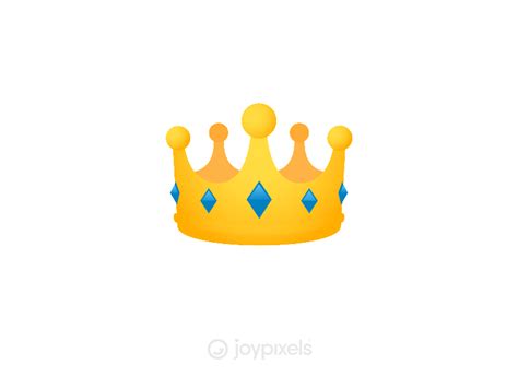 JoyPixels Crown Emoji | Emoji, Animated icons, Emoji design