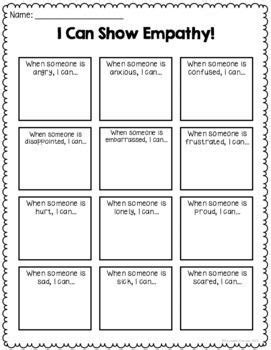 Empathy Activities For Social Skills Lessons - Digital And Printable ...